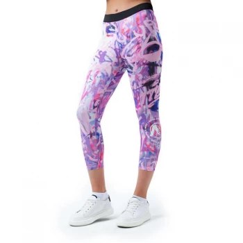 Image of Hype Hype x Nerf Purple Graffiti Kids Leggings - Purple