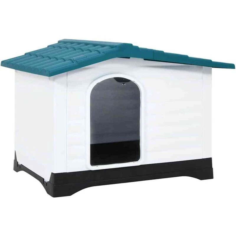 Image of VIDAXL Dog House Blue 90.5x68x66cm Polypropylene Vidaxl 8720287023012