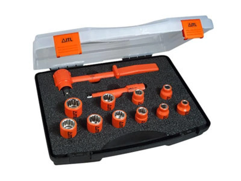 Image of ITL 12 Piece 3/8" Drive Insulated Socket Set Metric & Imperial 03105 Drive: 3/8"