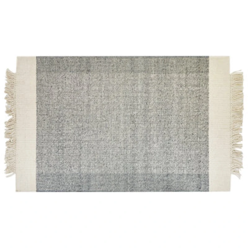 Image of Beliani Rug Tatlisu Grey 140 X 200 Cm Wool