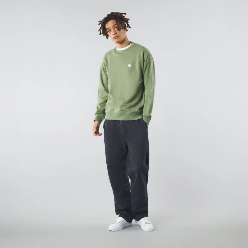 Image of Pretty Green Mens Standards Crew Sweatshirt Light Green male Small