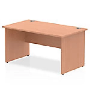 Image of Impulse Panel End 1400 Rectangle Desk Beech