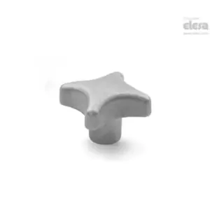 Image of ELESA Star knob-DIN 6335-NI-50-M10-E