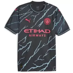 image of Puma Manchester City Third Shirt 2023 2024 - Blue