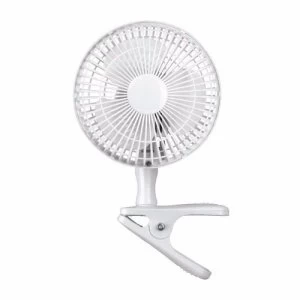 Image of Zexum White 6" Clip On Portable Cooling Fan