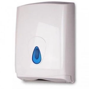 Image of Value White Plastic Hand Towel Dispenser