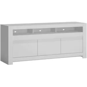 image of Furniture To Go - Novi 3 Door tv Cabinet in Alpine White - Alpine White