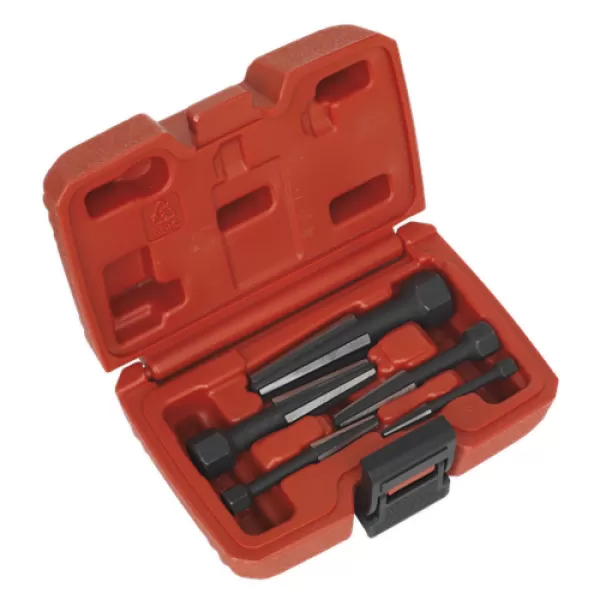 image of Sealey 5 Piece Double Edge Screw Extractor Set