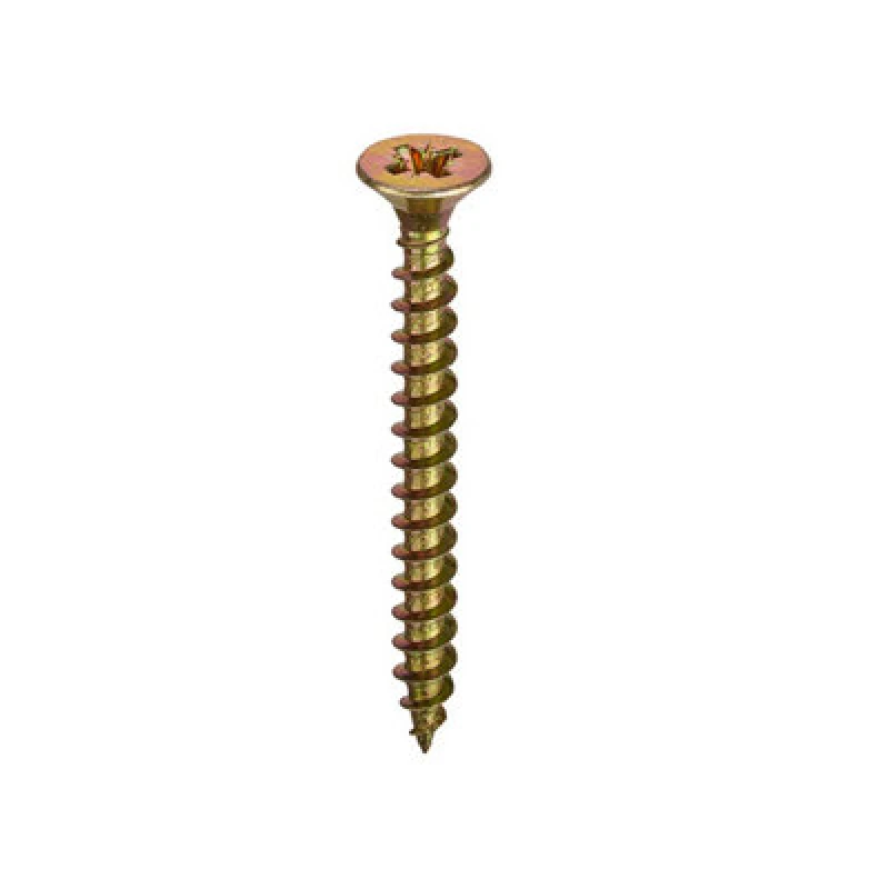 Image of Unifix General Purpose Chippy Woodscrews Pozi Csk Head Zyp Ce - 3.5 X 50mm - 9Chippy/052 - Box Of 200