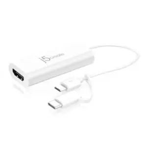 Image of j5create JUA165C Android USB to HDMI Display Adapter White