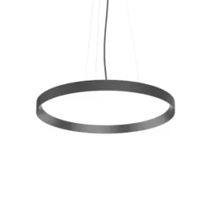 Image of FLY 60cm Integrated LED Pendant Ceiling Light Black, 3000K, IP40