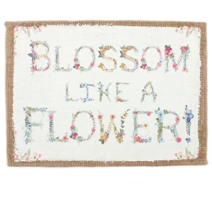 Image of Blossom Hessian Wall Sign