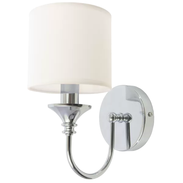 image of Abu Dhabi Wall Lamp With Shade Silver, E14