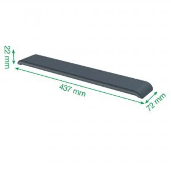Image of Leitz Height Adjustable Keyboard Wrist Rest Dark Grey - 65230089