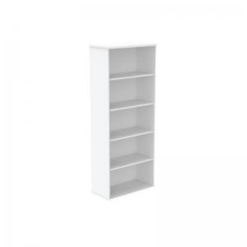 Image of Astin Bookcase 4 Shelves 800x400x1980mm Arctic White KF823827