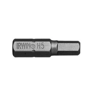 Image of IRWIN Screwdriver Bits Hex 5.0 x 25mm (Pack 10)