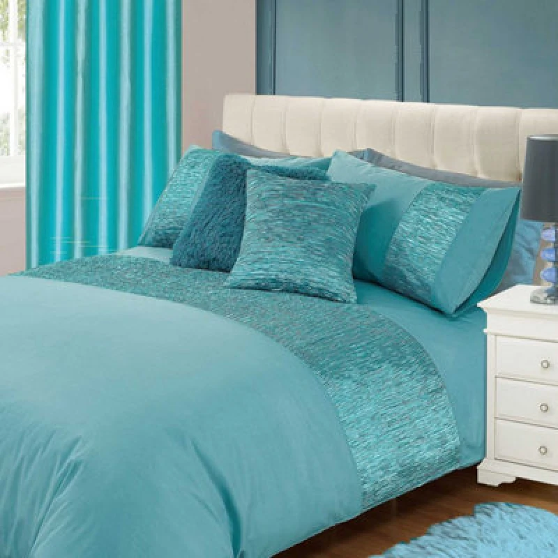 Image of Intimates Duck Egg Freya Duvet Cover And Pillowcase Set Single