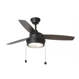 Faro Komodo Ceiling Fan 132cm Black 3 Blades 2x e14