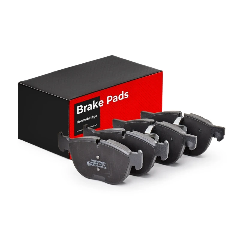 Image of RIDEX 402B0320 Brake pad set Front Axle, prepared for wear warning indicator, with piston clip Brake Pad Set,disc brake (402)