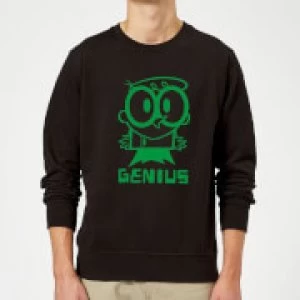 Image of Dexters Lab Green Genius Sweatshirt - Black - 5XL
