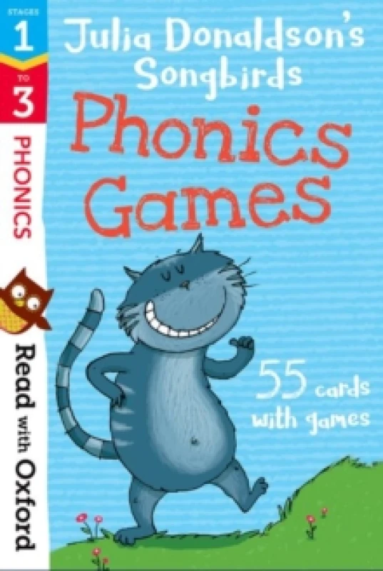Image of Julia Donaldson Read with Oxford: Stages 1-3: Julia Donaldson's Songbirds: Phonics Games Flashcards Book Multi unisex