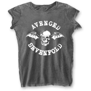 Image of Avenged Sevenfold - Deathbat Ladies Small T-Shirt - Grey