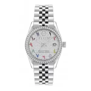 image of Ladies Date Superlative Silver Watch PWYAA0723