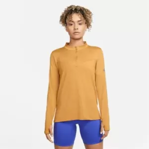 Image of Nike Element Zip Top Womens - Yellow