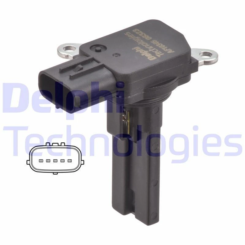 Image of DELPHI Mass air flow sensor DELPHI AF10345-12B1