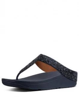 Image of FitFlop Fino Quartz Flip Flop Sandal Navy Size 3 Women