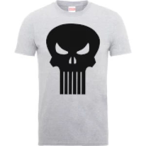 Image of Marvel The Punisher Skull Logo Mens Grey T-Shirt - XL