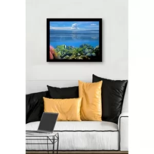 Image of SC1228 Multicolor Decorative Framed MDF Painting