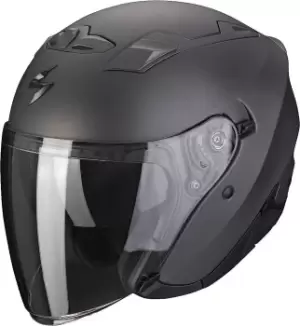 Image of Scorpion EXO-230 Solid Jet Helmet, black-grey, Size 2XL, black-grey, Size 2XL