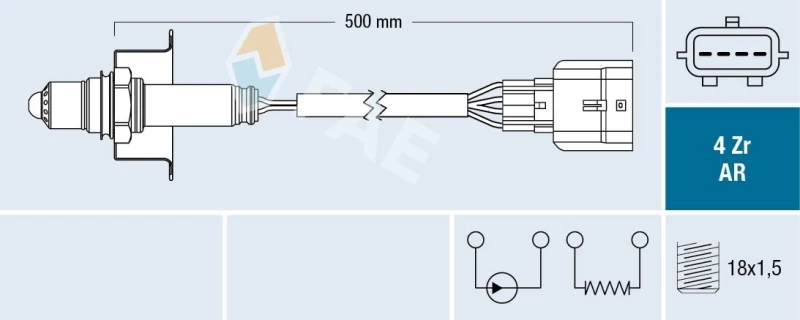 Image of FAE Lambda sensor FAE 75646