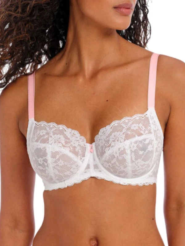 Image of Freya Womens Offbeat Side Support Bra in White Size: 36FF White Female 36FF