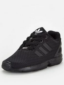 Image of Adidas Originals Zx Flux El Infant Trainers - Black