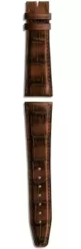 Image of IWC Strap Alligator Marron Brown For Folding Clasp XL
