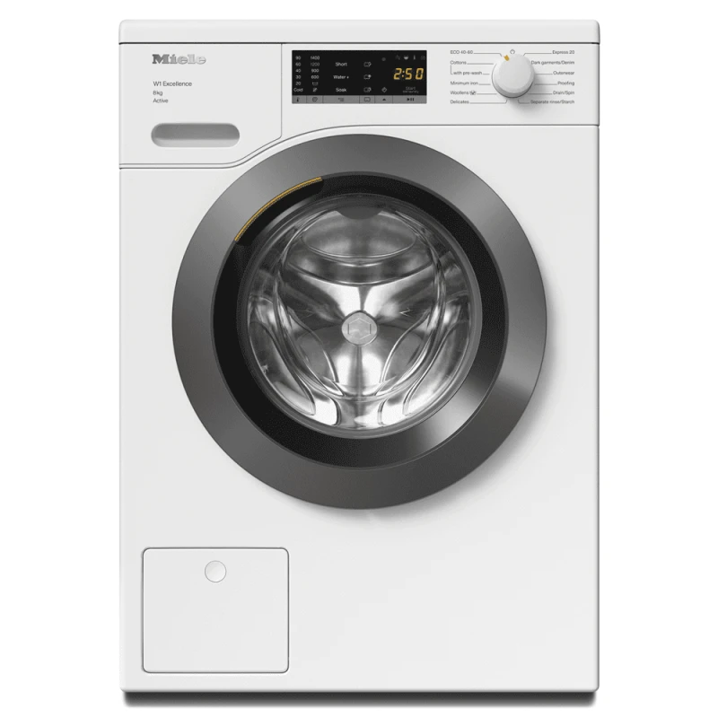 Image of Miele 8kg W1 Washing Machine 1400RPM WEA125WCS White WEA125WCS