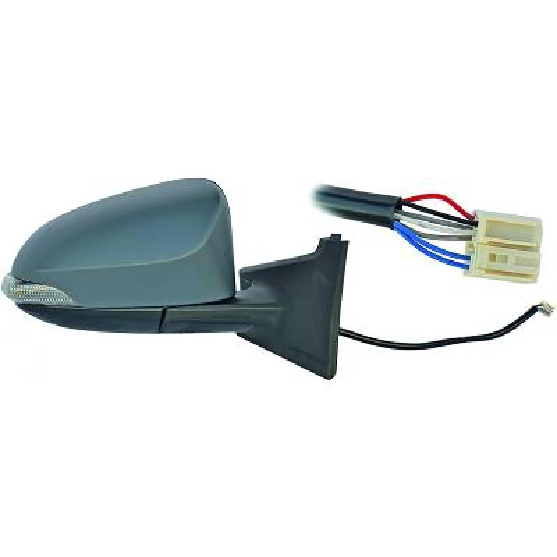 Image of DIEDERICHS 6607225 Wing mirror Left, Control: cable pull, primed Outside Mirror (50)