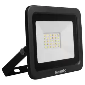 image of Kosnic Rhine Black 20W LED Floodlight - Daylight - KFLDHS20Q465-W65-BLK