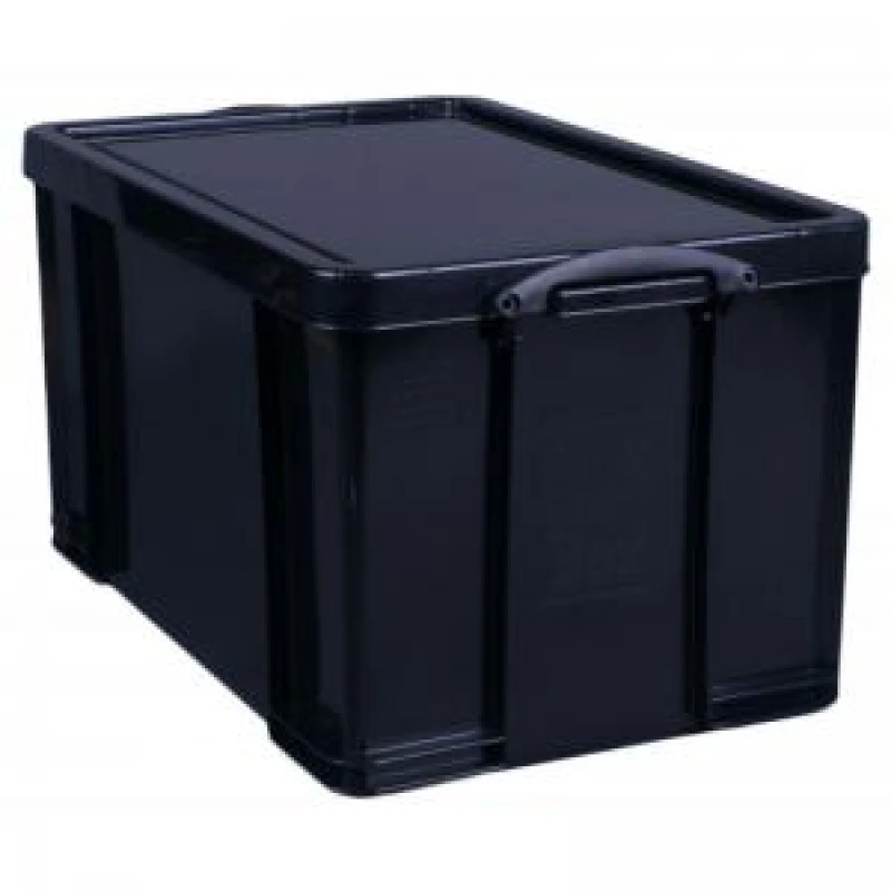 Image of Really Useful Really Useful Plastic Storage Box 84 Litre Black - 84SBKCB 84SBKCB