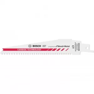 Image of Bosch S956XHM Reciprocating Saw Blade for Wood and Metal 150mm Pack of 1