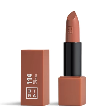 image of 3INA Makeup The Lipstick 18g (Various Shades) - 114 Dark Warm Nude