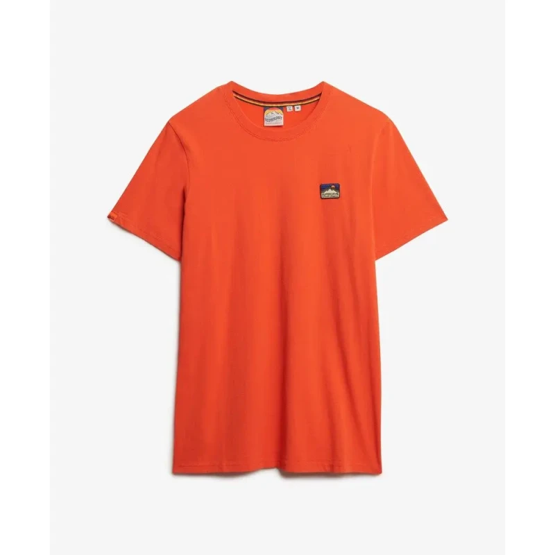 Image of Superdry Great Outdoors Embroidered T-Shirt Intense Red Men M;L;XL;XXL
