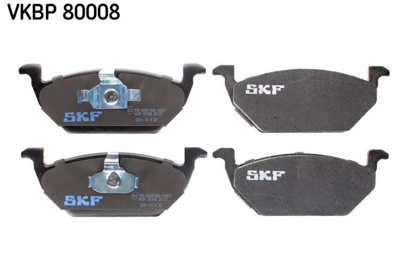 Image of SKF Brake pad set SKF VKBP 80008