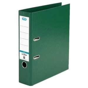 Image of Elba 70mm Lever Arch File Plastic Green A4 100202174