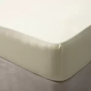 Image of Belledorm Jersey Cotton Fitted Sheet (Cot) (Ivory)