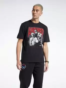 Image of Reebok Iverson Trio Short Sleeve T-Shirt, Black, Size L, Men