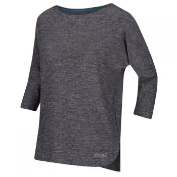 Image of Regatta Pulser three quarter sleeve T-Shirt - Black