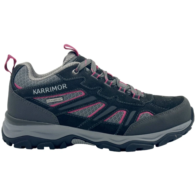 Image of Karrimor Mount Waterproof Walking Shoes Womens Black/Pink female 3 (36)